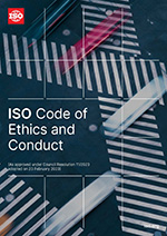 Cover page: ISO Code of Ethics and Conduct