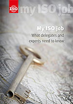 Page de couverture: My ISO job - What delegates and experts need to know