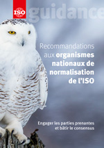 Page de couverture: Recommandations aux organismes nationaux de normalisation de l’ISO
